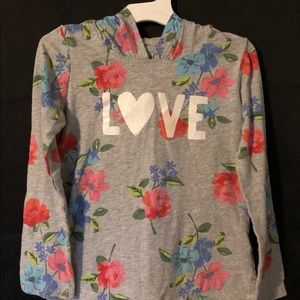 Carter's Toddler Girl Love Long Sleeve Shirt. Size 5T